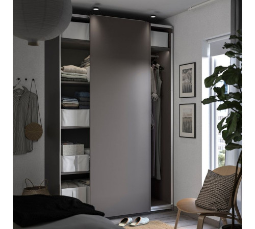 Szafa, ciemnoszary/ciemnoszary PAX / HASVIK 394.993.19