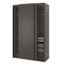 Комплект одежды, темно-серый/двусторонний темно-серый PAX / MEHAMN 395.230.55