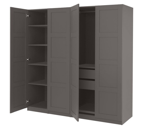 Szafa, ciemnoszary/ciemnoszary PAX / BERGSBO 594.318.99