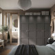 Szafa, ciemnoszary/ciemnoszary PAX / BERGSBO 594.318.99