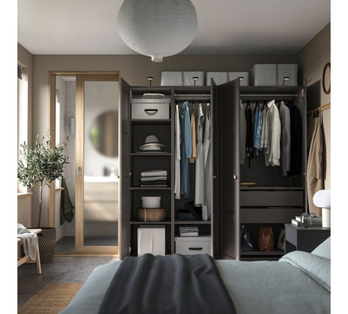 Szafa, ciemnoszary/ciemnoszary PAX / BERGSBO 594.318.99