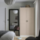 Szafa, biały/jasnobeżowy PAX / FLISBERGET 595.006.61