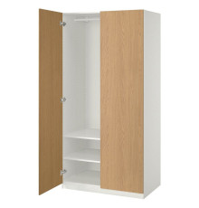 Гардеробная комбинация, белый/имитация дуба PAX / STORKLINTA 595.625.93