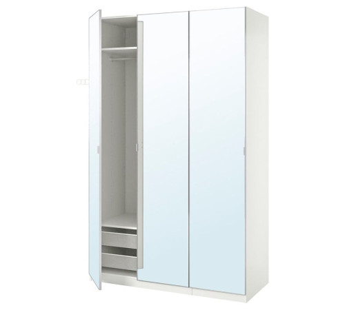 Kombinacja szafy, biały/lustro PAX / ÅHEIM 693.961.74