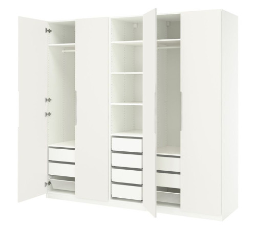 Kombinacja szafy, biały/kremowy PAX / TONSTAD 895.499.01