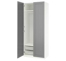 Kombinacja szafy, biały/szary PAX / GULLABERG 895.629.97