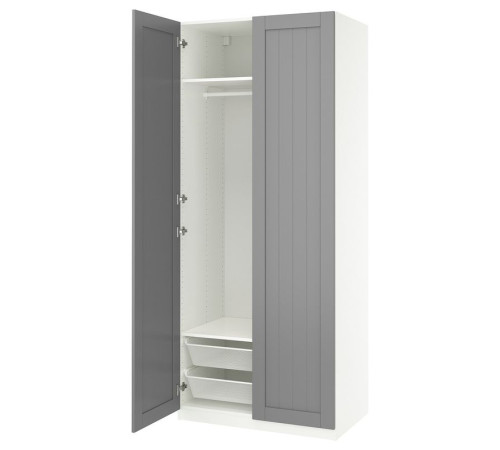 Kombinacja szafy, biały/szary PAX / GULLABERG 895.629.97