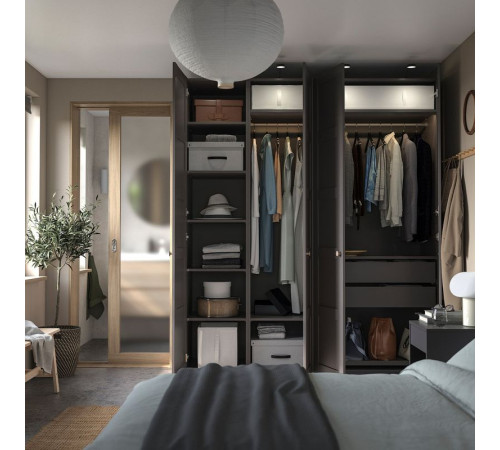 Szafa, ciemnoszary/ciemnoszary PAX / BERGSBO 994.318.97