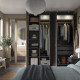 Szafa, ciemnoszary/ciemnoszary PAX / BERGSBO 994.318.97