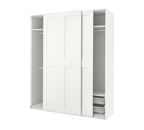 Kombinacja szafy, biały/biały PAX / GRIMO 994.329.72
