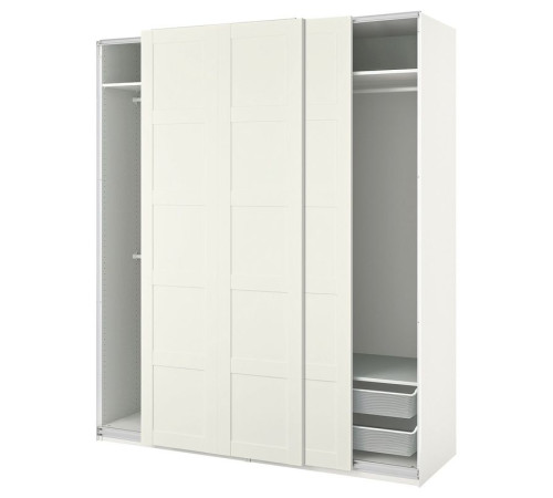 Kombinacja szafy, biały/biały PAX / BERGSBO 994.357.39