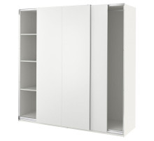 Szafa, biały/biały PAX / HASVIK 994.899.25
