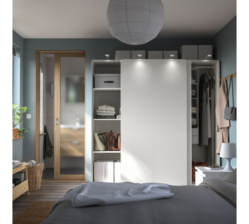 Szafa, biały/biały PAX / HASVIK 994.899.25