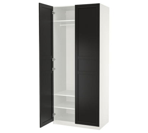 Szafa, biały/antracyt PAX / FLISBERGET 995.006.64