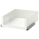 Szuflada ze szklanym frontem, biały KOMPLEMENT 702.466.83
