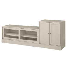 Szafka pod TV, szarobeżowy HAVSTA 295.347.71