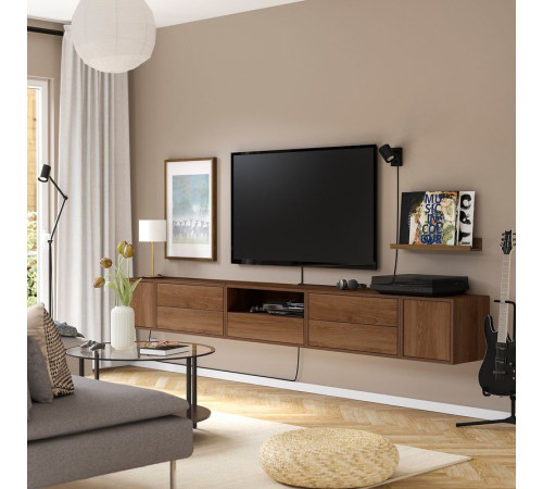 Szafka na TV,hifi, brązowy orzech/z drzwiami EKET 395.809.94
