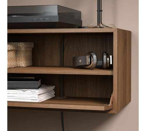 Szafka na TV,hifi, brązowy orzech/z drzwiami EKET 395.809.94