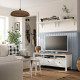 Szafka pod TV, biała bejca/jasnobrązowy HEMNES 504.135.26