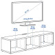 Тумба под ТВ, черно-коричневый БЕСТО 704.740.62