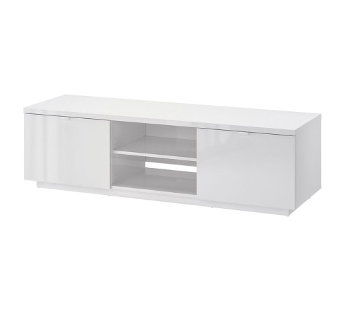 Szafka pod TV, połysk biały BYÅS 802.277.97