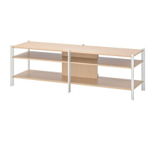 Szafka pod TV, biały/jasny bambus JÄTTESTA 505.388.52
