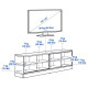 Szafka pod TV, kremowy TONSTAD 604.888.80