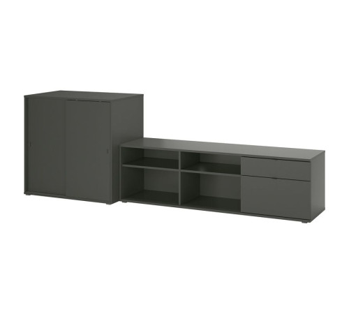 TV/kombinacja regałowa, ciemnoszary VIHALS 395.211.55