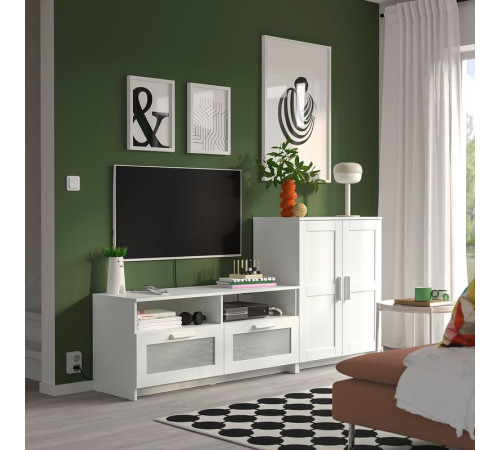 Szafka pod TV, biały BRIMNES 591.843.37
