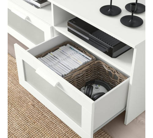 Szafka pod TV, biały BILLY / BRIMNES 693.986.20
