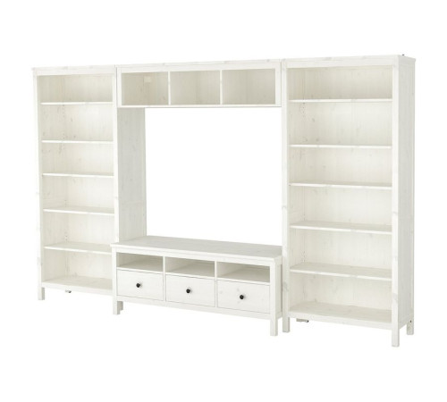 Szafka pod TV, biała bejca HEMNES 792.995.54