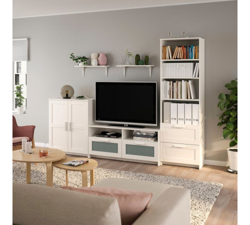 Szafka pod TV, biały BRIMNES / BURHULT 793.986.72