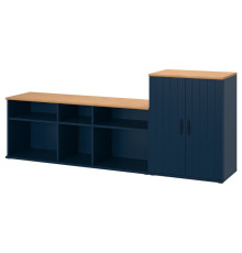 Szafka pod TV, czarnoniebieski SKRUVBY 794.946.02