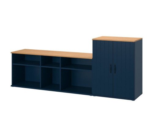 Szafka pod TV, czarnoniebieski SKRUVBY 794.946.02