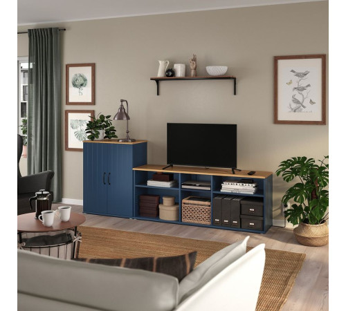 Szafka pod TV, czarnoniebieski SKRUVBY 794.946.02