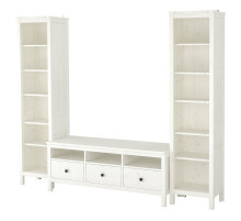 Szafka pod TV, biała bejca HEMNES 892.995.39