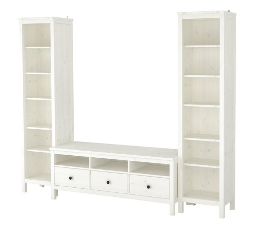 Szafka pod TV, biała bejca HEMNES 892.995.39