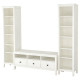 Szafka pod TV, biała bejca HEMNES 892.995.39