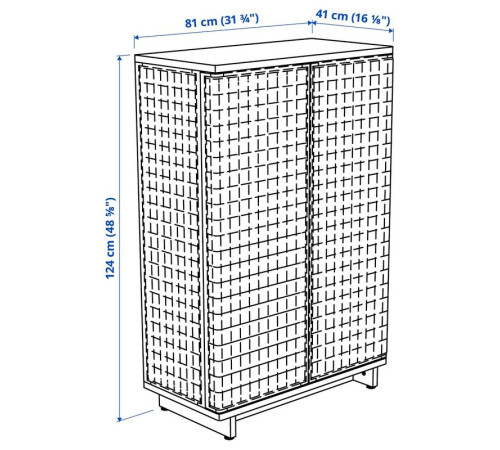 Szafka, rattan FRYKSÅS 405.740.96