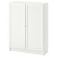 Книжный шкаф с дверцами, белый BILLY / OXBERG 492.800.42