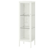 Витрина, металлическая/белая BAGGEBO 805.029.98