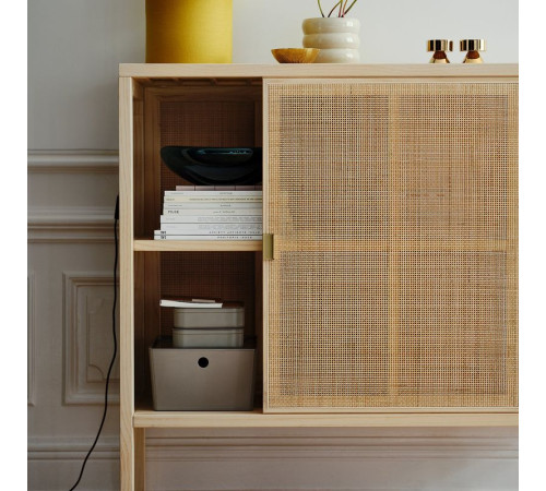 Szafka z drzwiami przesuwnymi, rattan/sosna STOCKHOLM 2025 705.866.39