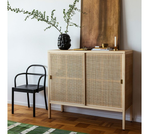 Szafka z drzwiami przesuwnymi, rattan/sosna STOCKHOLM 2025 705.866.39