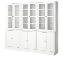 Kombinacja ze szklanymi drzwiami, biały HAVSTA 395.349.02