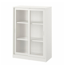 Витрина с раздвижными дверцами, кремовый цвет, TONSTAD 404.888.95