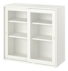 Witryna z drzwiami przesuwnymi, biały VIHALS 805.428.76