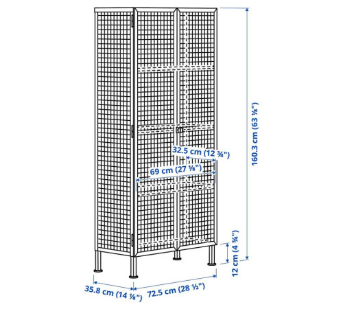 Витрина, светло-розовая, IKEA PS 2026 806.169.52