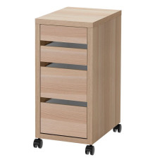 Komoda na kółkach, imitacja dębu bejcowanego na biało MICKE 204.926.95