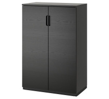 Шкаф/дверца, шпон ясеня, тонированный в черный цвет, GALANT 503.651.39