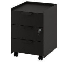 Komoda na kółkach, 3 szuflady, antracyt TROTTEN 704.850.94